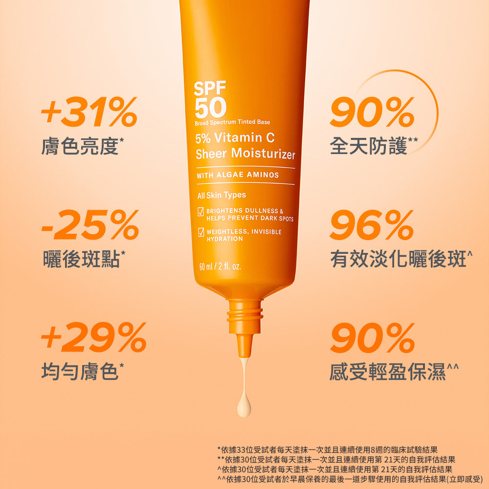 C5清爽透亮防曬凝乳 SPF 50 PA+++ 【小包裝】