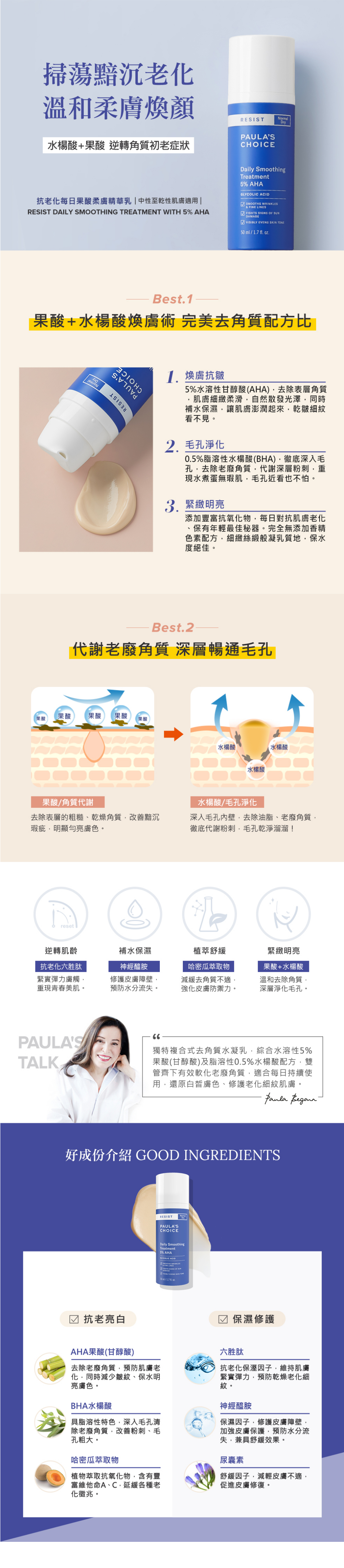 抗老化每日果酸柔膚精華乳
